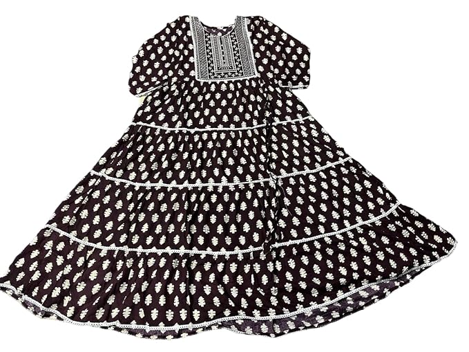Women Anarkali Suit set with dupatta (Wine)