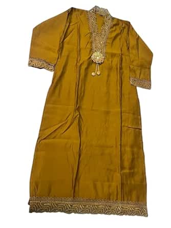 Women Kurta Palazzo Suit with dupatta (Mustard)