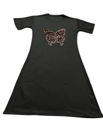 Women's Ribbed Tank Top with Sequined Bow Accent (in, Alpha, L, Regular, Standard, Black)