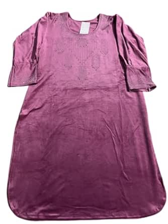 Women's Afghani Salwar Kameez Suit with Dupatta (IN, Alpha, L, Regular, Standard, Pink)